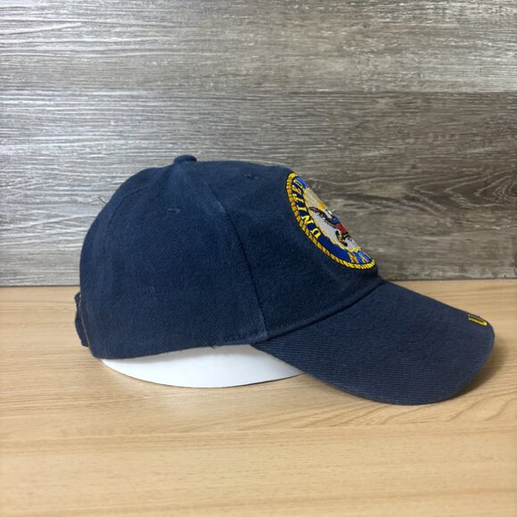 US Navy Hat Cap Strap Back Blue United States Adjustable - Picture 6 of 11